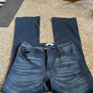 KanCan Dark Blue Flare Women’s Jeans